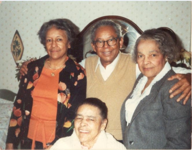 Thelma (front), Naomi, Absalom, Mae (rear)